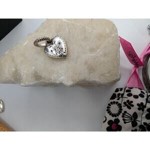 Brighton Silver Tone Heart Charm for Bracelet or Necklace Girl